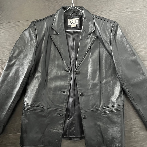 Vintage 100% leather blazer / jacket - Picture 5 of 8